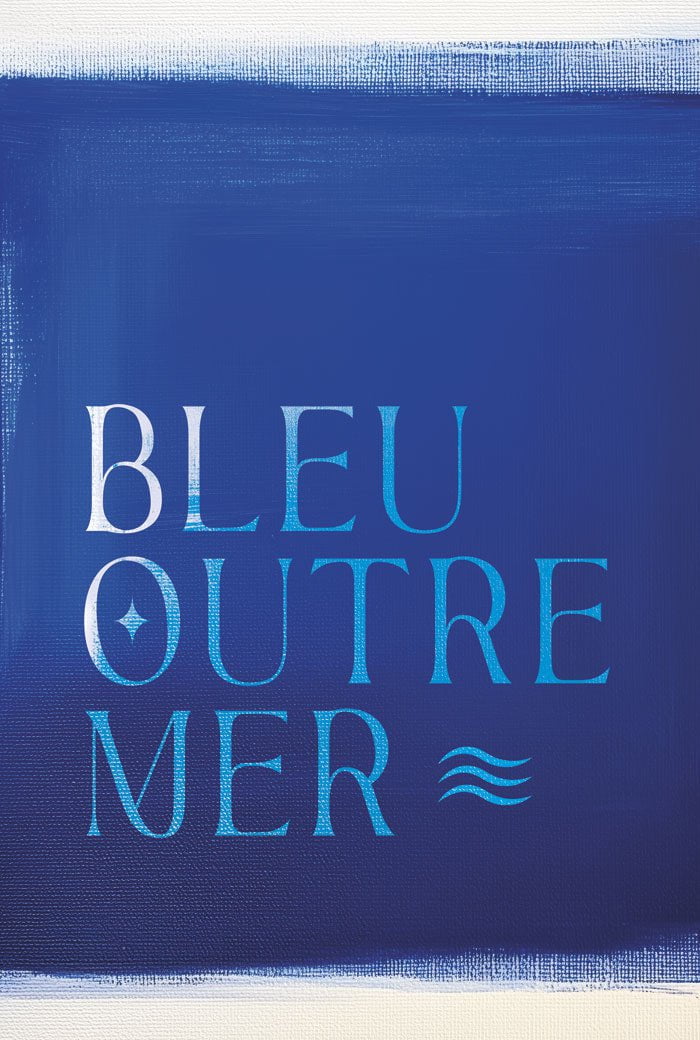 Poster été bleu outre mer en taille 40x60 cm