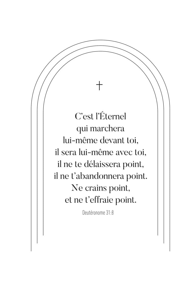 Poster citation d'un verset de la bible en taille 40x60cm