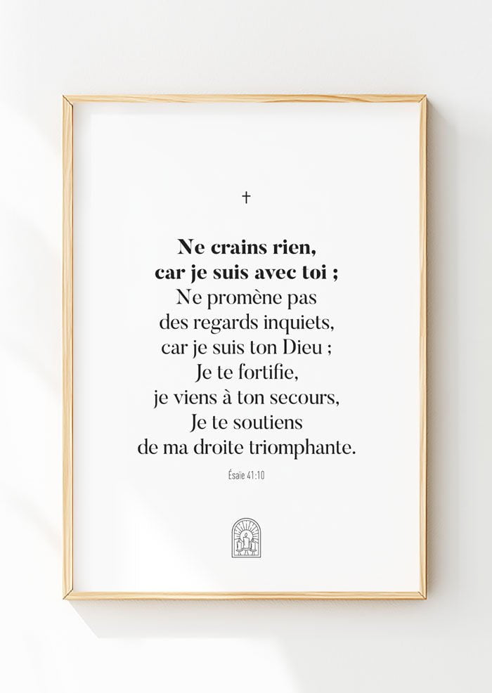 Esaïe 41:10 - Édition 2 - Affiche Chrétienne