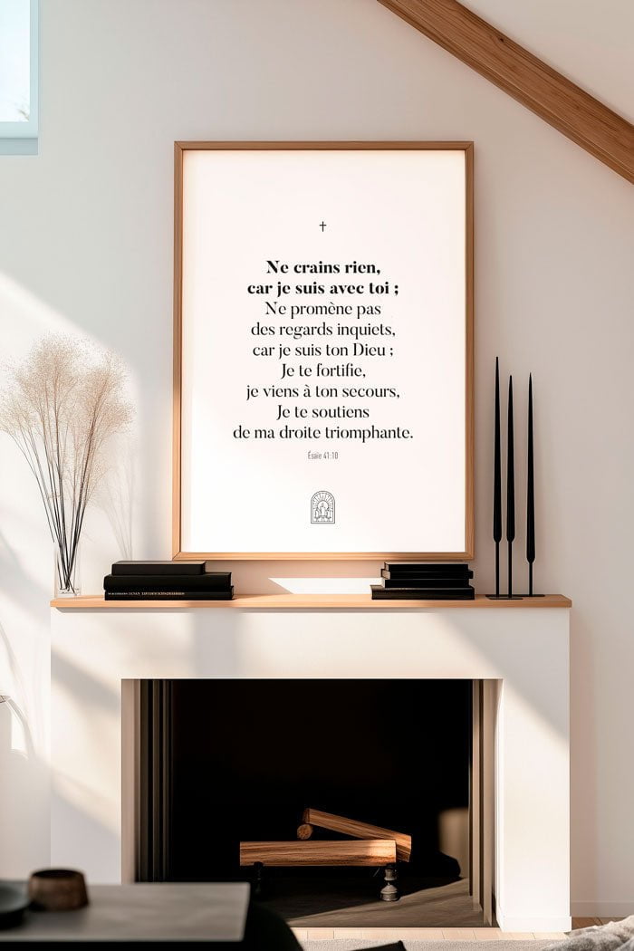 Esaïe 41:10 - Édition 2 - Affiche Chrétienne