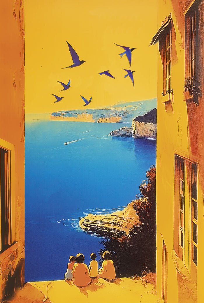 Poster été les enfants du soleil en taille 40x60 cm