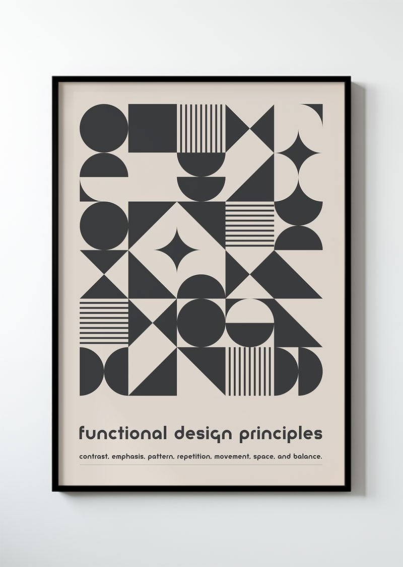 Functional design principles (+9 coloris)