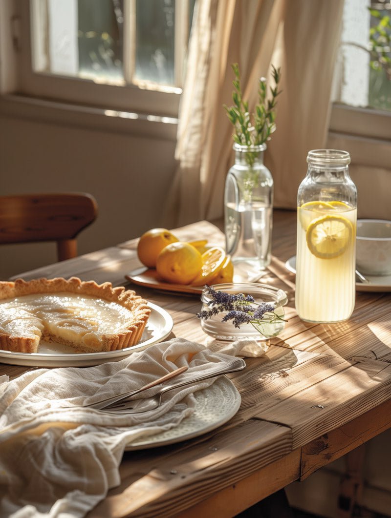 Affiche photographie d'une scène d'un goûter à la campagne en format 30x40cm
