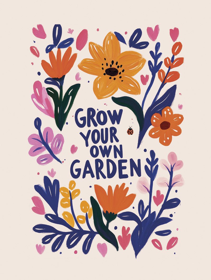 Jardin Secret - Affiche Folk Art