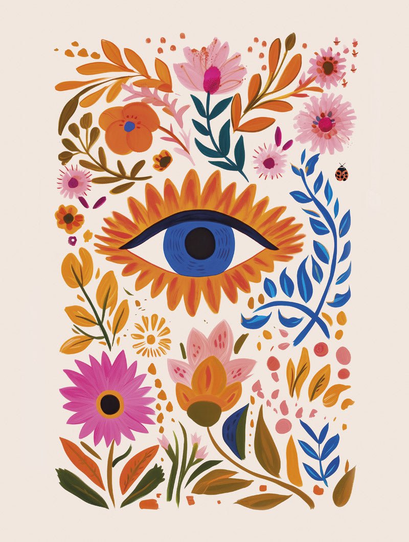 L’œil bohème - Affiche Folk Art
