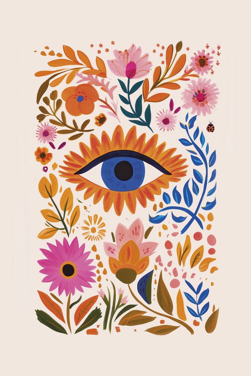 L’œil bohème - Affiche Folk Art
