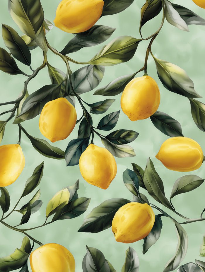 Poster été les citrons de sicile en format 30x40 cm