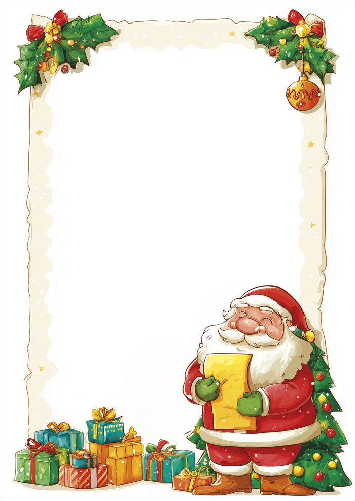 Lettres au Père Noël à imprimer – Modèles gratuit à télécharger