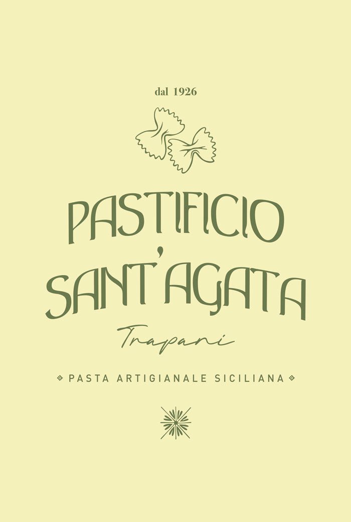 Poster déco en taille 40x60 cm d'une typo en italien sur fond jaune