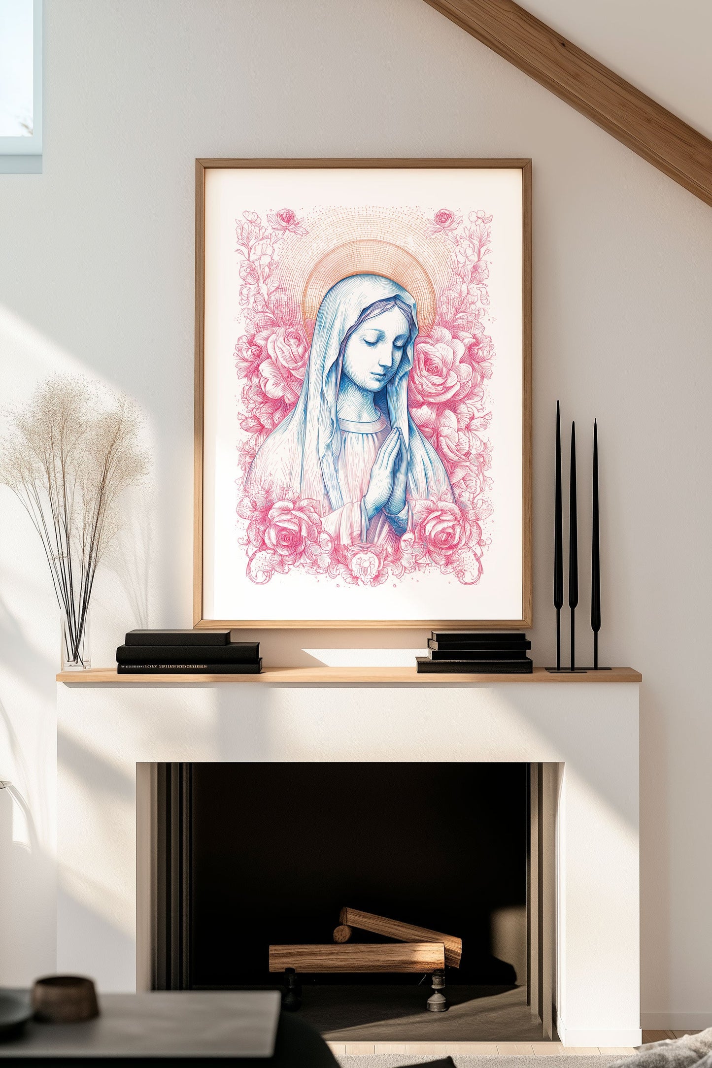Sainte Vierge Marie - Affiche Chrétienne