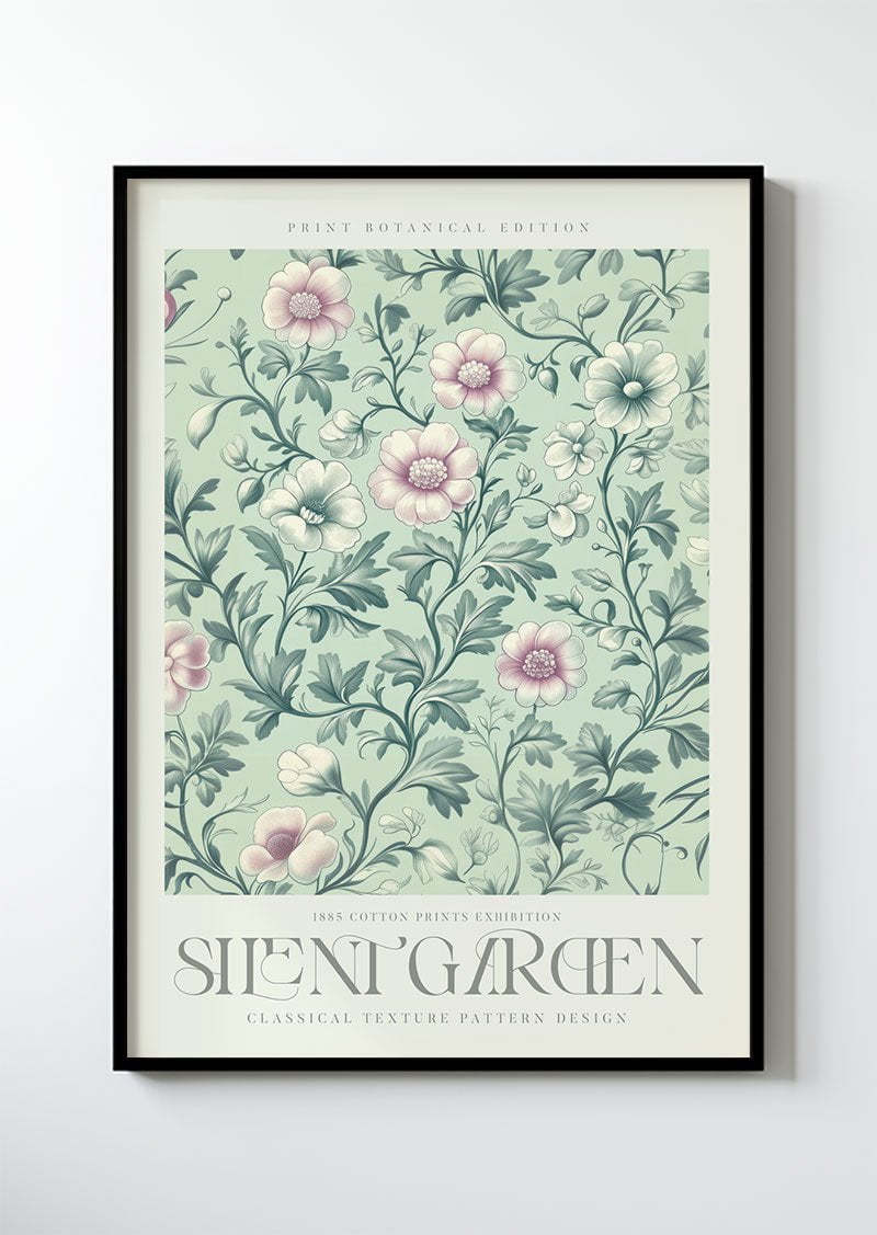 Silent Garden Série 4 - 1885 Cotton Print Exhibition