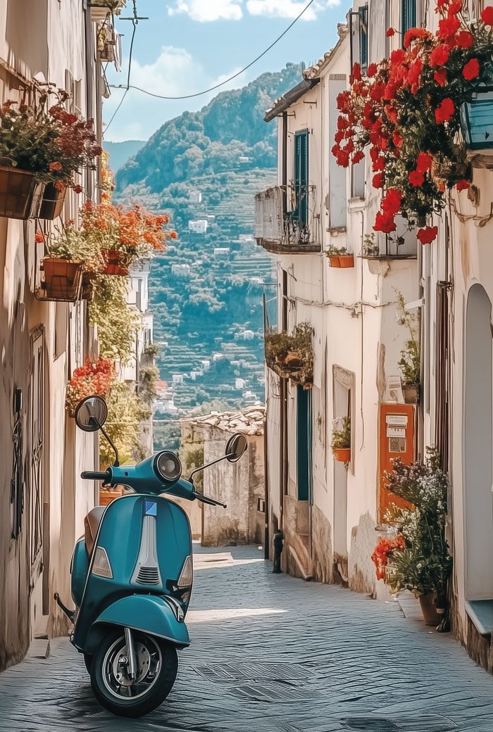 Poster photo été souvenir d'amalfi en taille 40x60cm
