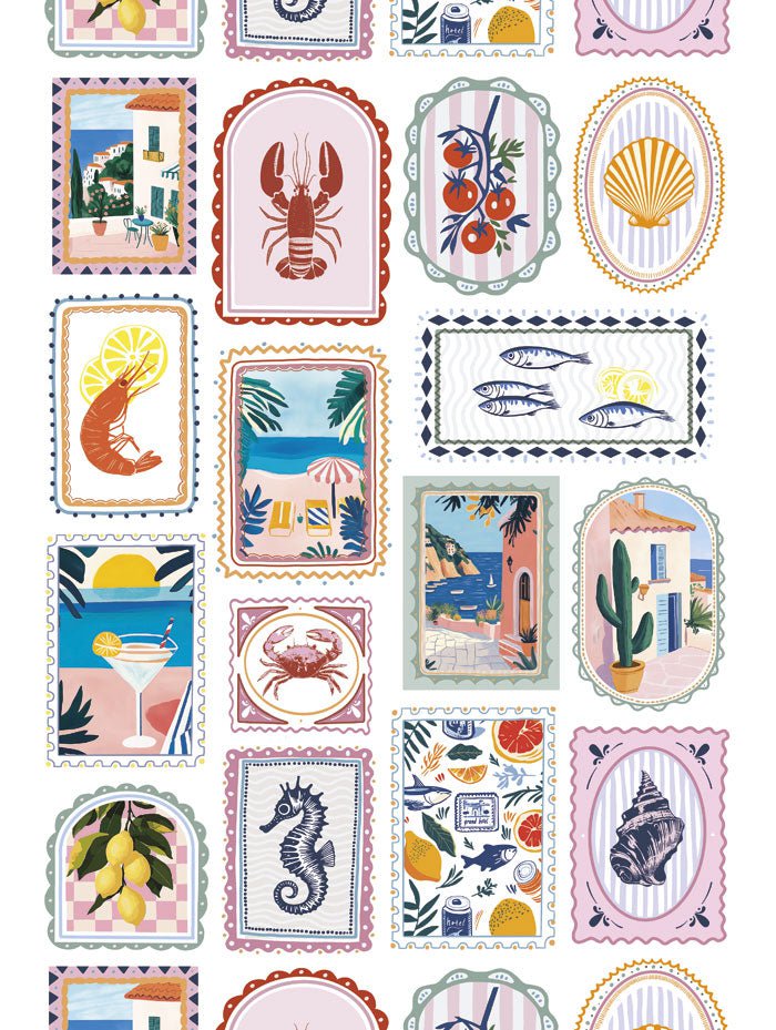 Poster déco summer vibes sans cadre en format 30x40