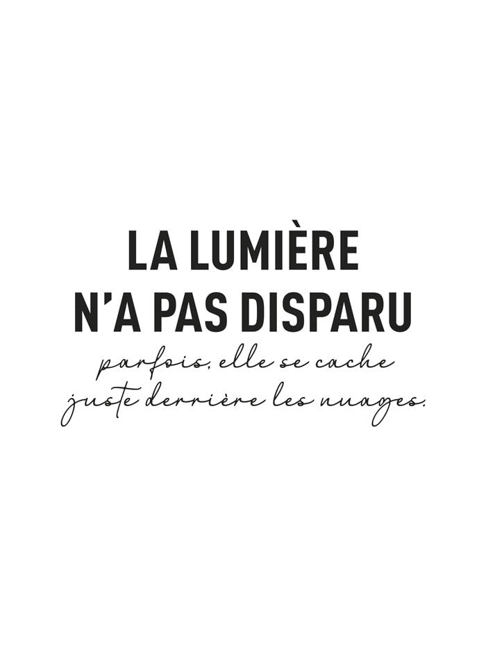 affiche chrétienne 30x40cm, d'une citation biblique en noir et blanc.