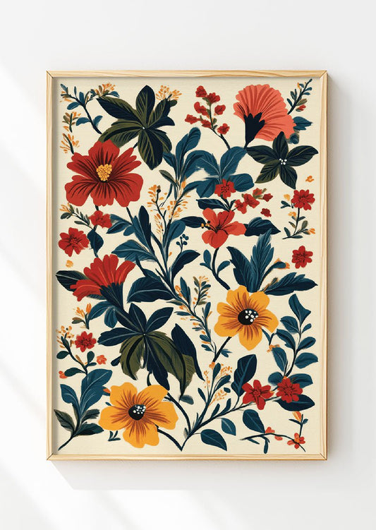 Tapisserie florale Série 04