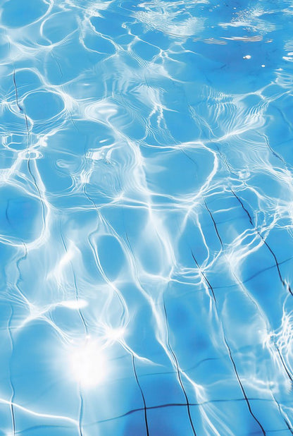 Poster été bain de soleil piscine