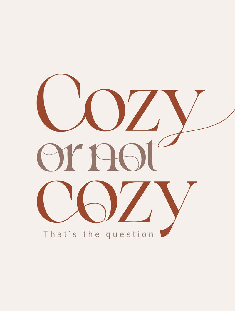Affiche citation en typographie marron sur fond beige, format 30x40cm