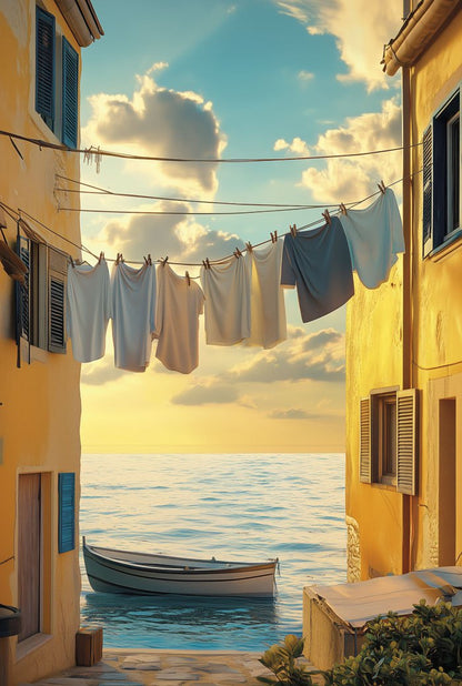Poster été dernier rayon a positano format 40x60 cm
