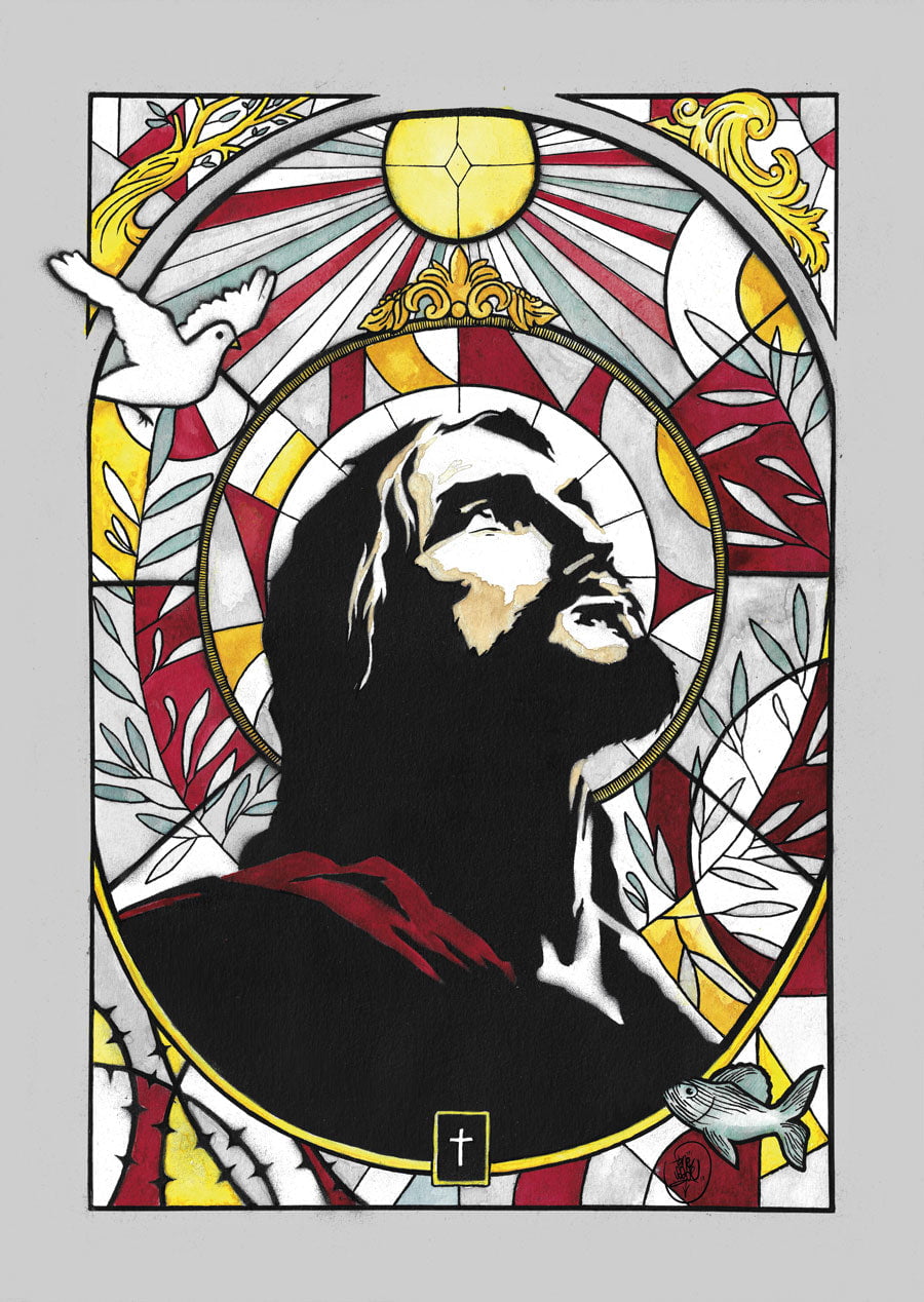 Lux Mundi - Jésus-Vitrail - Édition Limitée