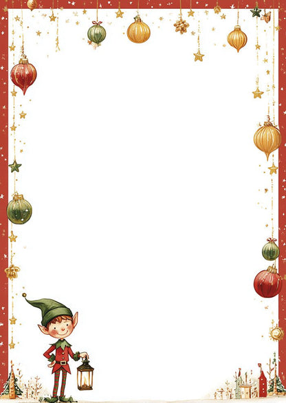 Lettres au Père Noël à imprimer – Modèles gratuit à télécharger