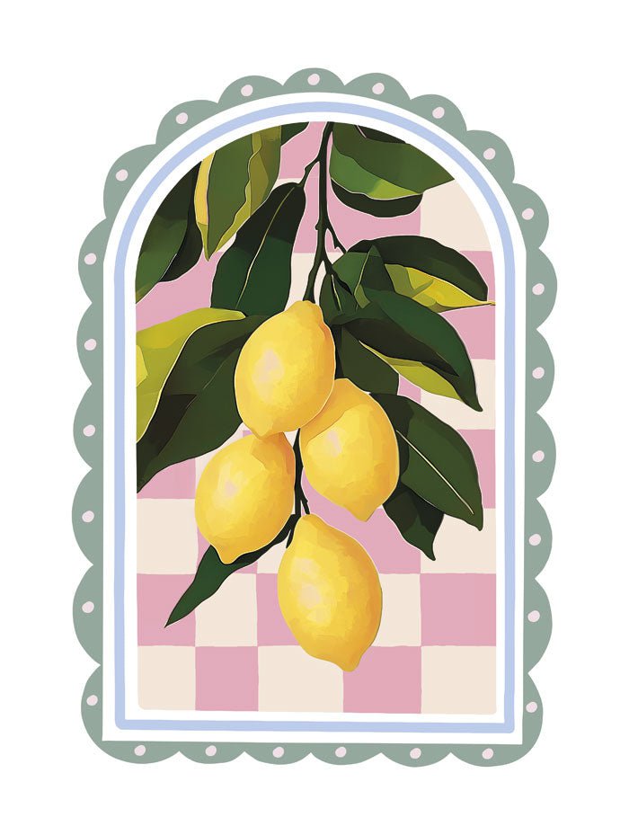 Poster déco citron limonata di sicilia en format 30x40cm