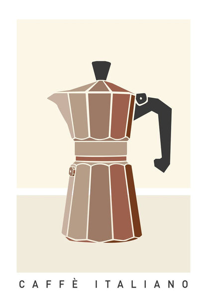 Poster italie moka brew en format 40x60 cm