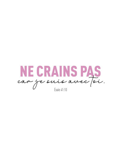 Ne crains pas - Affiche Chrétienne