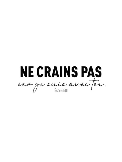 Ne crains pas - Affiche Chrétienne