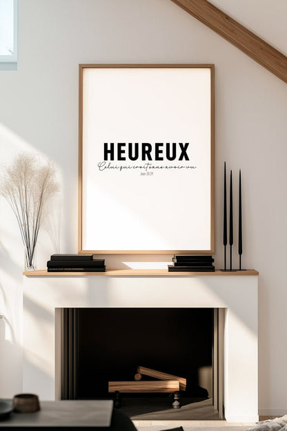 Jean 20:29 - Affiche Chrétienne