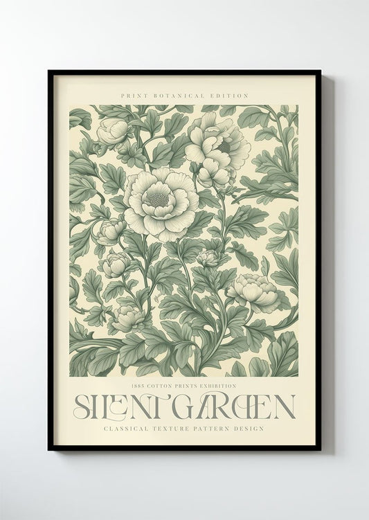 Silent Garden Série 1 - 1885 Cotton Print Exhibition