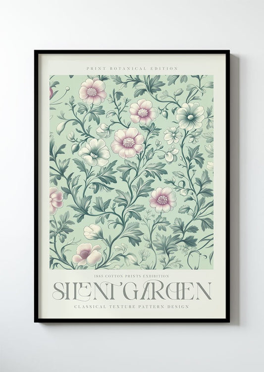 Silent Garden Série 4 - 1885 Cotton Print Exhibition