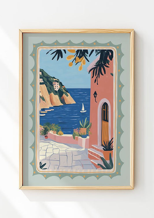 Costa Siciliana - Affiche Italie Vintage