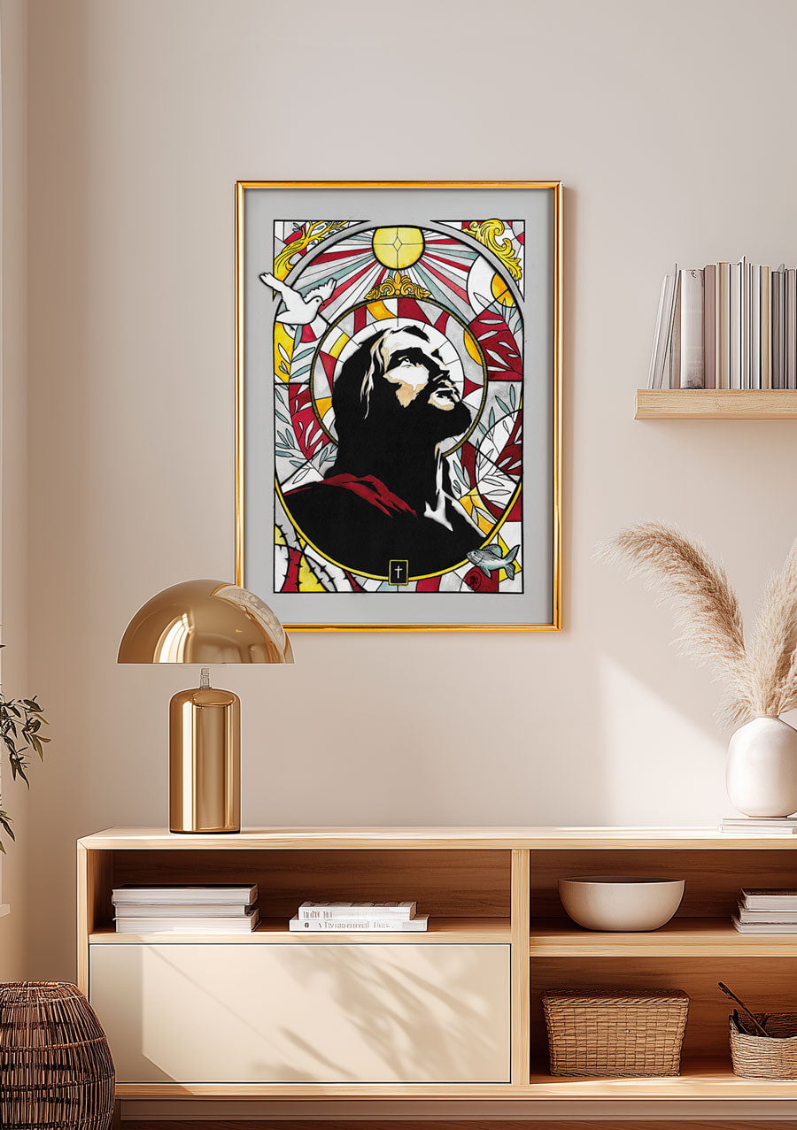 Lux Mundi - Jésus-Vitrail - Édition Limitée