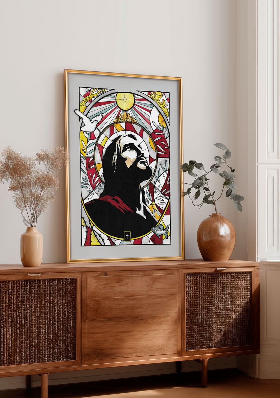 Lux Mundi - Jésus-Vitrail - Édition Limitée