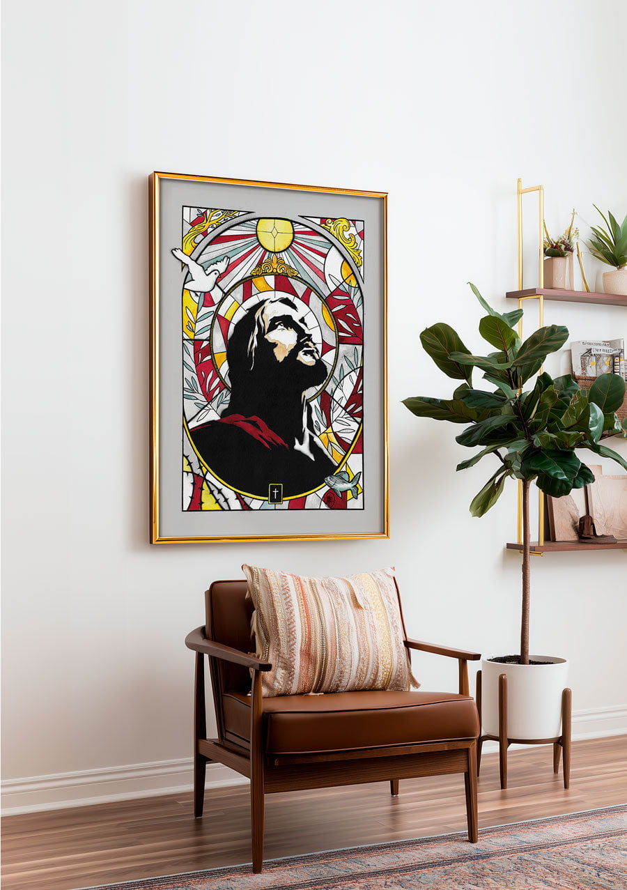 Lux Mundi - Jésus-Vitrail - Édition Limitée