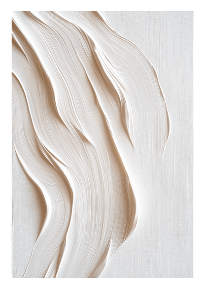 Affiche montrant du plâtre étalé sur une toile, à la truelle.