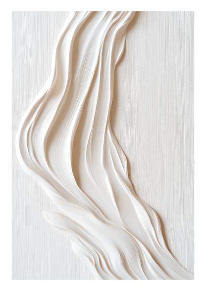 Affiche murale minimaliste de trace de plâtre sur toile de lin.
