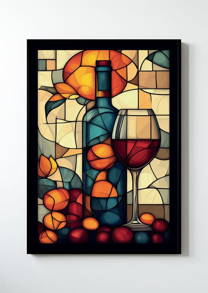 Vin sur vitrail - série 1