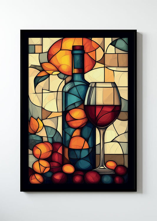 Vin sur vitrail - série 1